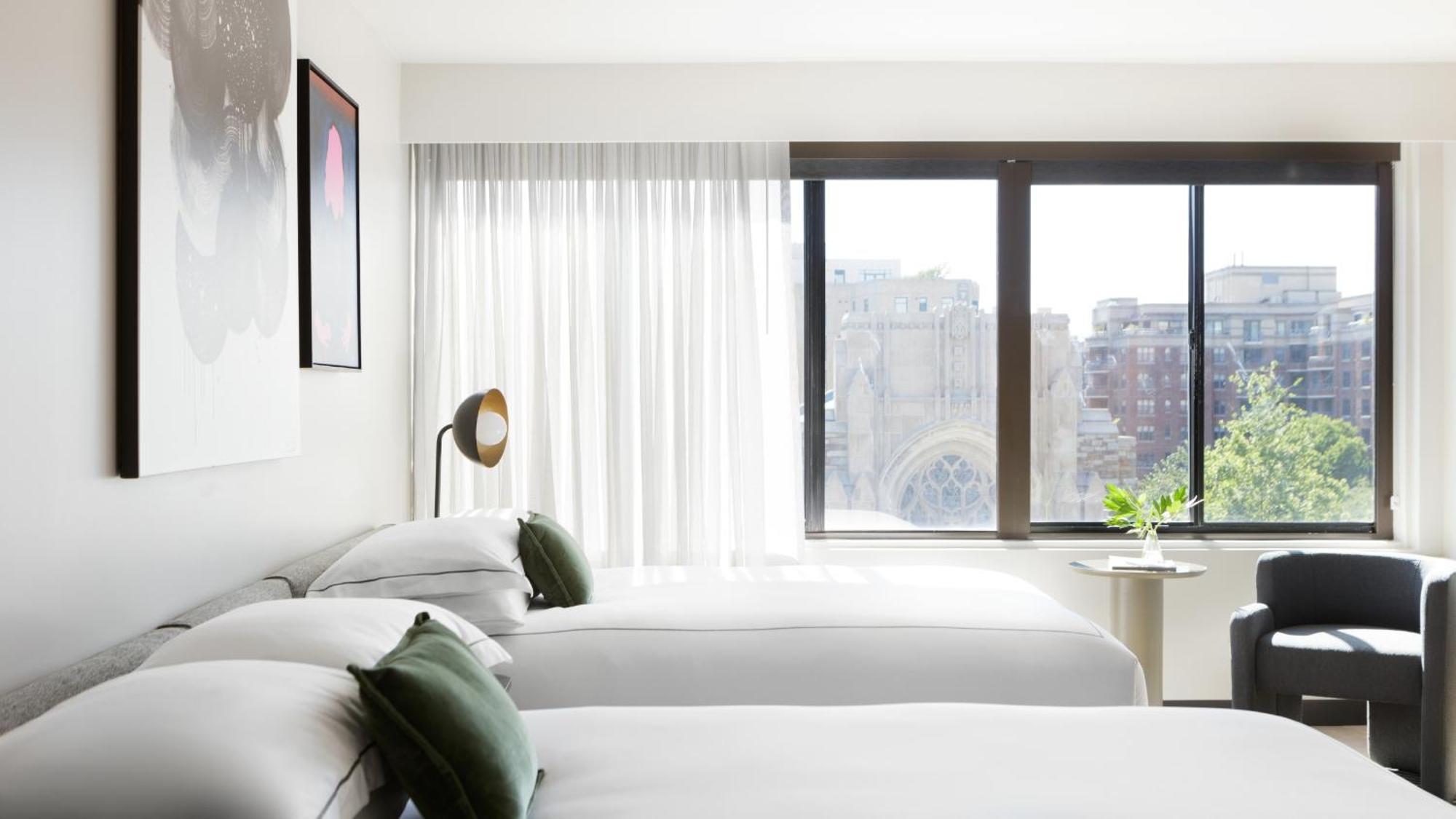 Premium Queen Room with Two Queen Beds and Walk-In Shower